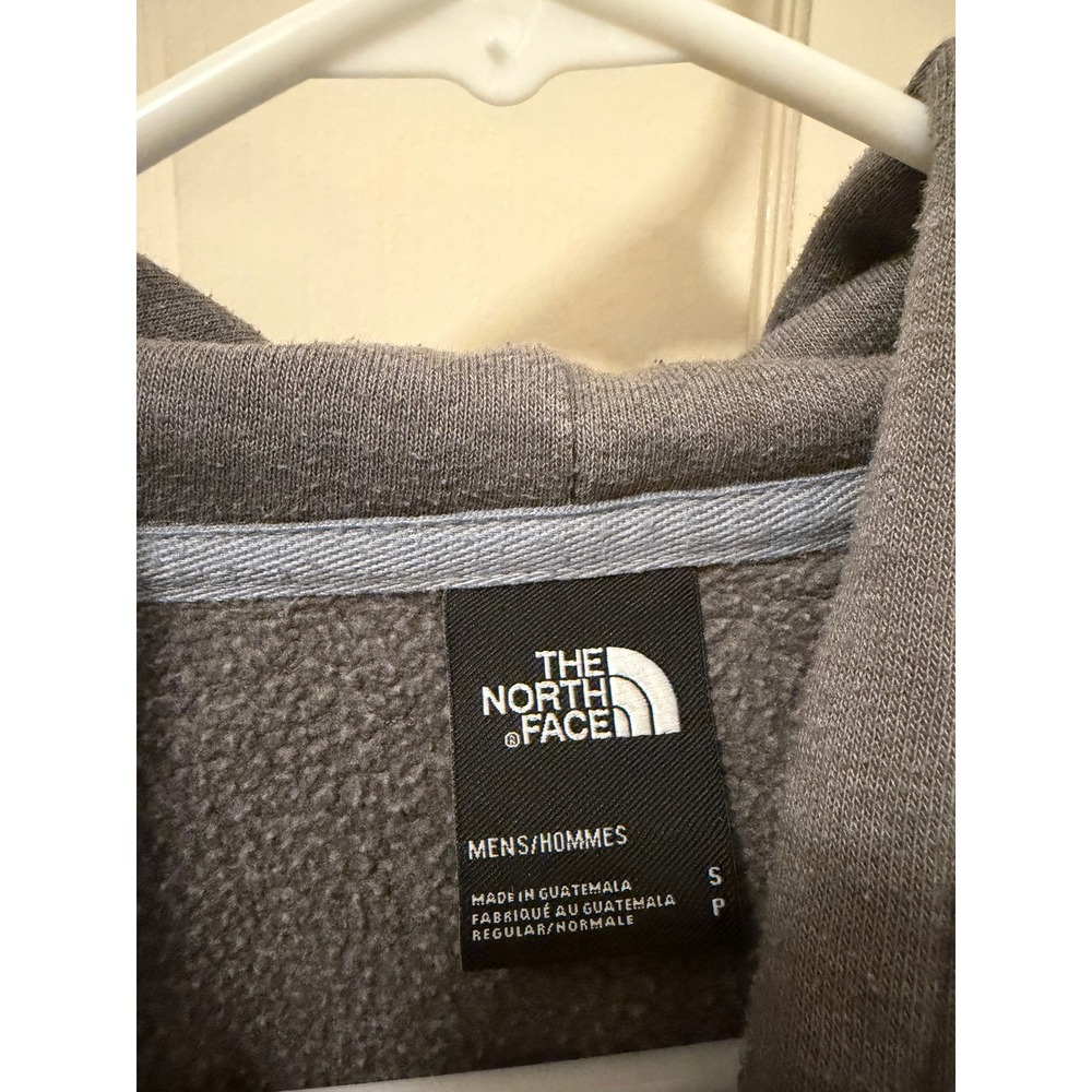 The North Face Mens Never Stop Exploring Red Box Logo Hoodie Gray Small - Picture 3 of 4